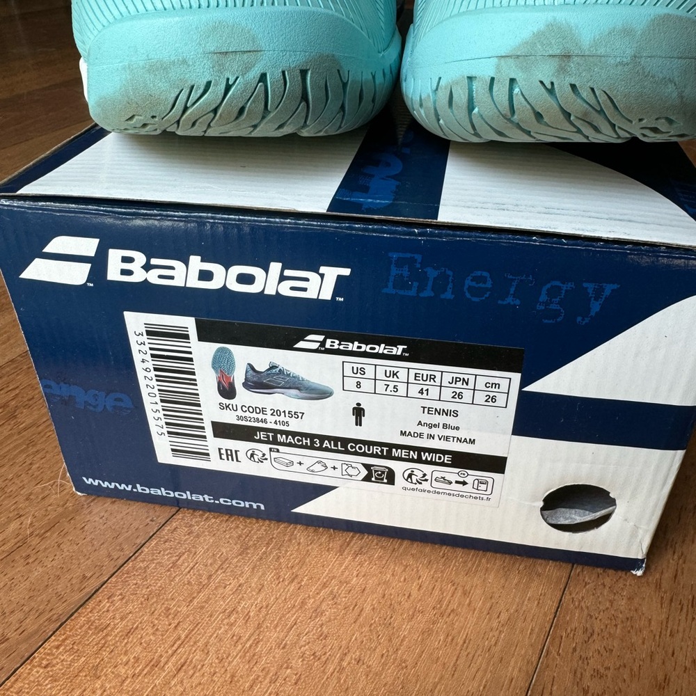 Babolat Jet Mach 3 Tennis / Pickleball shoes size 8 Wide - Picture 8 of 9